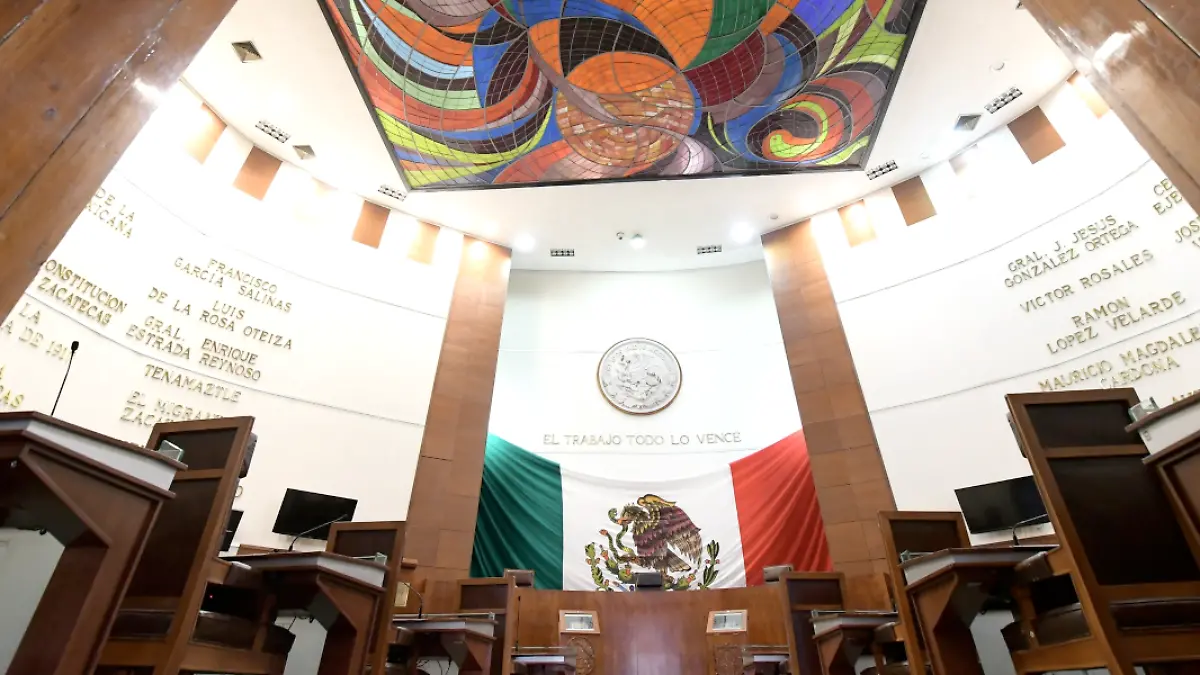 Salón de plenos del Poder Legisativo de Zacatecas